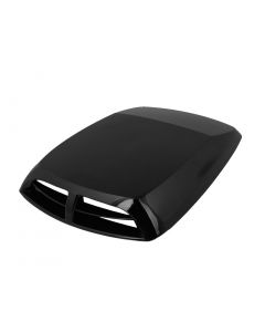 hihaha 33cm x 25cm Black Air Scoop Flow Fender Sticker Port Hole Vent for Car