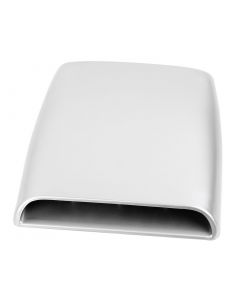 hihaha Universal Decorative Air Flow Intake Scoop Bonnet Vent Cover Silver Tone