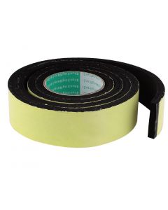 hihaha 2M Long 50mm x 10mm Door Window Single Side Adhesive Foam Sealing Tape Strip