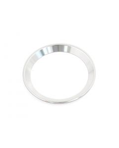hihaha Silver Tone Aluminum Alloy Stick-on Car Steering Wheel Decoration Ring for Benz