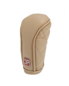 hihaha Light Brown Manual Car Interior Zip Cosure Gear Stick Shift Knob Shifter Cover Protector