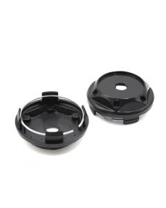 hihaha 2pcs Universal 68mm Dia Black Auto Car Wheel Center Hub Cap Dust Anti Cover