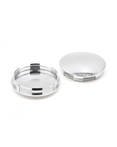 hihaha 2pcs 68mm Dia Silver Tone Plastic Car Wheel Center Hub Caps Protective Covers