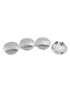 hihaha 4pcs Silver Tone 68mm Dia 6 Clips Tire Wheel Center Hub Cap Cover for Car Auto