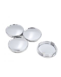 hihaha 4pcs 63mm Dia 4 Lugs Auto Car Tire Wheel Rim Center Hub Caps Cover Silver Tone
