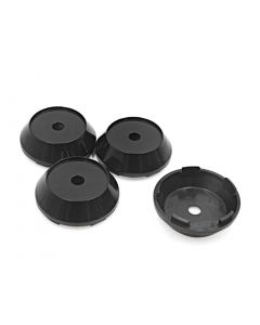 hihaha 4 Pcs 65mm Dia 5 Lugs Car Tire Wheel Rim Center Hub Caps Cover Silver Tone