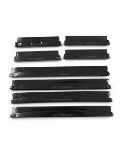 hihaha 8pcs Black Plastic Auto Car Body Door Side Edge Guard Protective Decor Strip