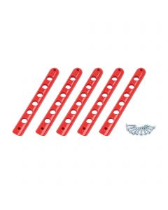 hihaha 5 Pcs Red Door Handle Insert Decorative Strip Trim Covers for 2007-2018 Wrangler 4-Door