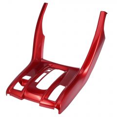 hihaha Bright Red Gear Shift Box Panel Frame Cover Trim for Honda Civic 2016-2020