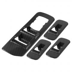 hihaha 1 Set Window Lift Switch Panel Trim Carbon Fiber Pattern for Ford F150 2015-2018
